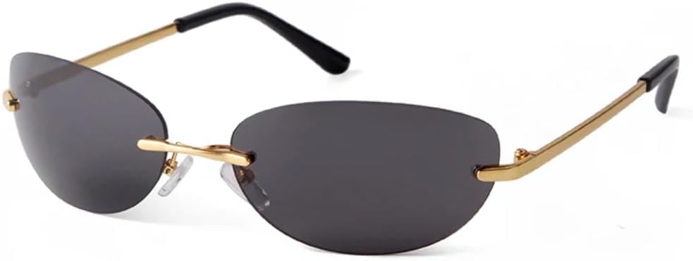 

Солнцезащитные очки с защитой UV400 | «Кошачий глаз», без оправы, серебристые линзы | для женщин и мужчин, для занятий спортом на открытом воздухе и вождения DSVIGF, 03