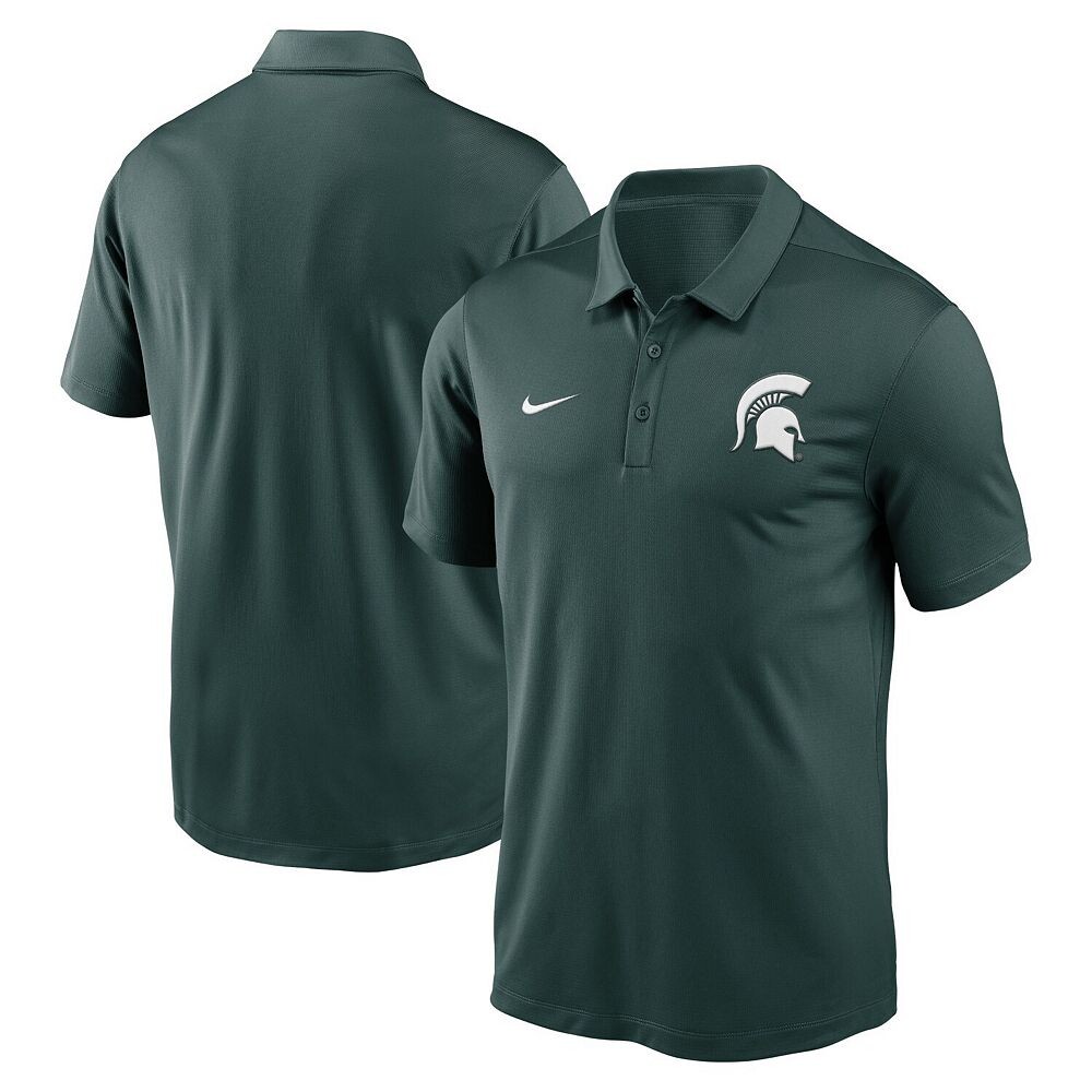 

Мужское поло Nike Green Michigan State Spartans Primetime Franchise Performance, цвет Msu Green