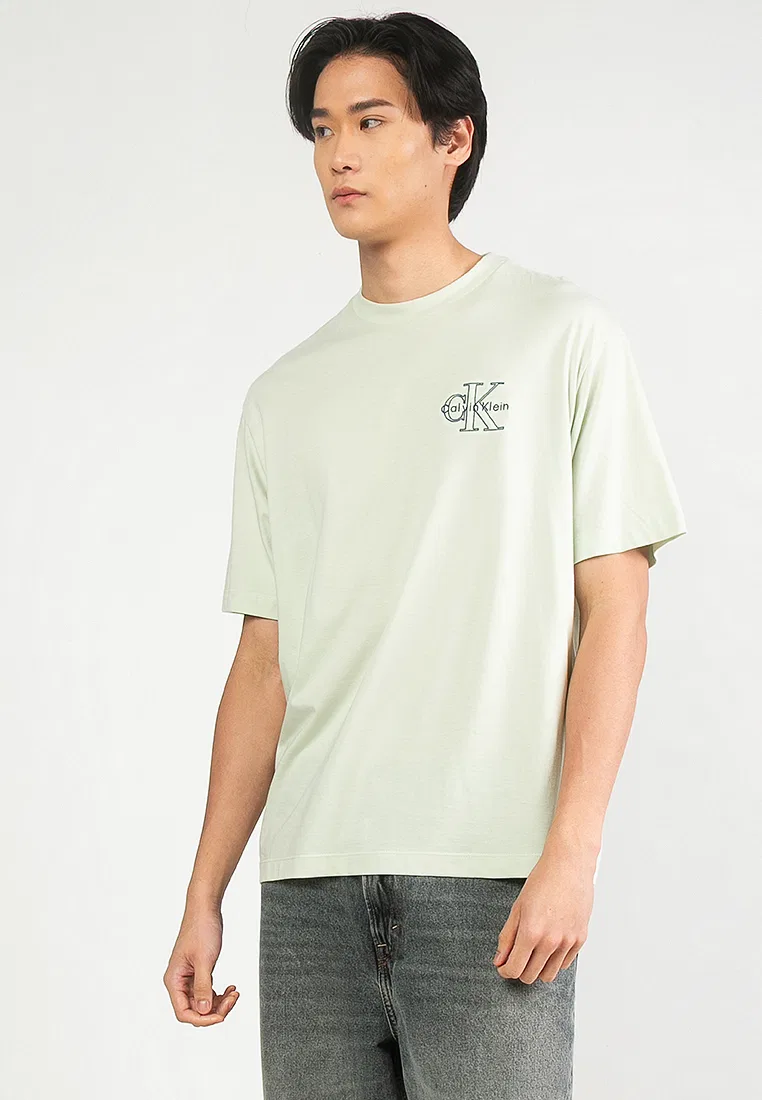 Футболка с графическим принтом, Micro Monologo, 30S Calvin Klein