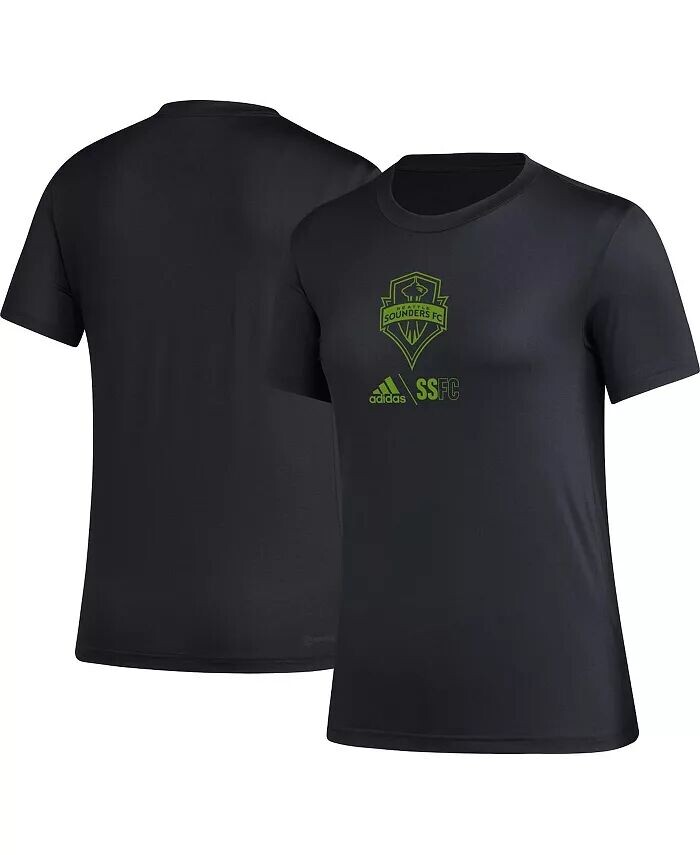 

Черная женская футболка Seattle Sounders FC AEROREADY Club Icon Adidas