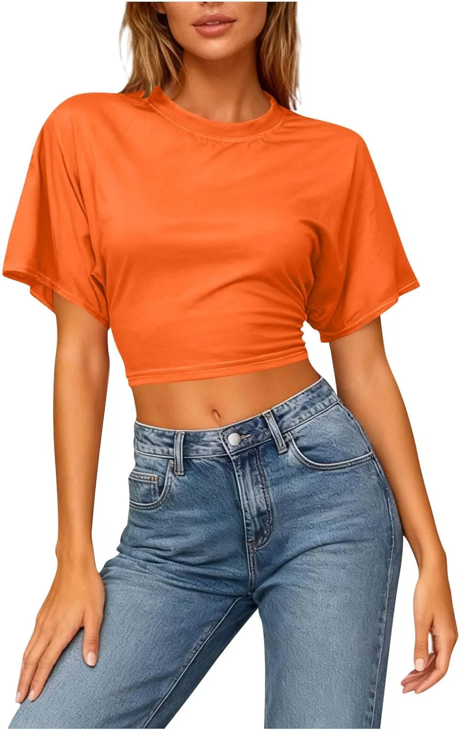 Футболка женская оверсайз, бренд Generic, A01_orange
