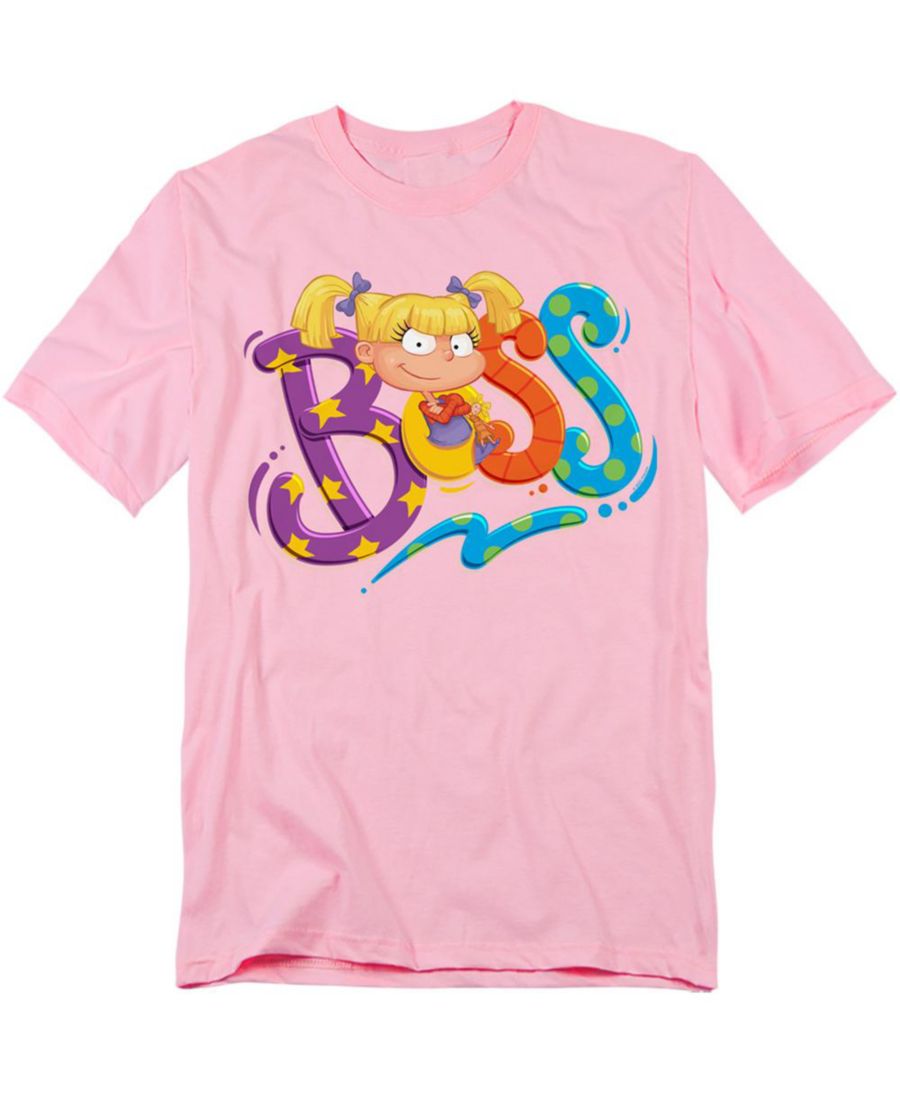 

Мужская футболка Angelica is Boss Rugrats, Pink, Розовый, Мужская футболка Angelica is Boss Rugrats, Pink