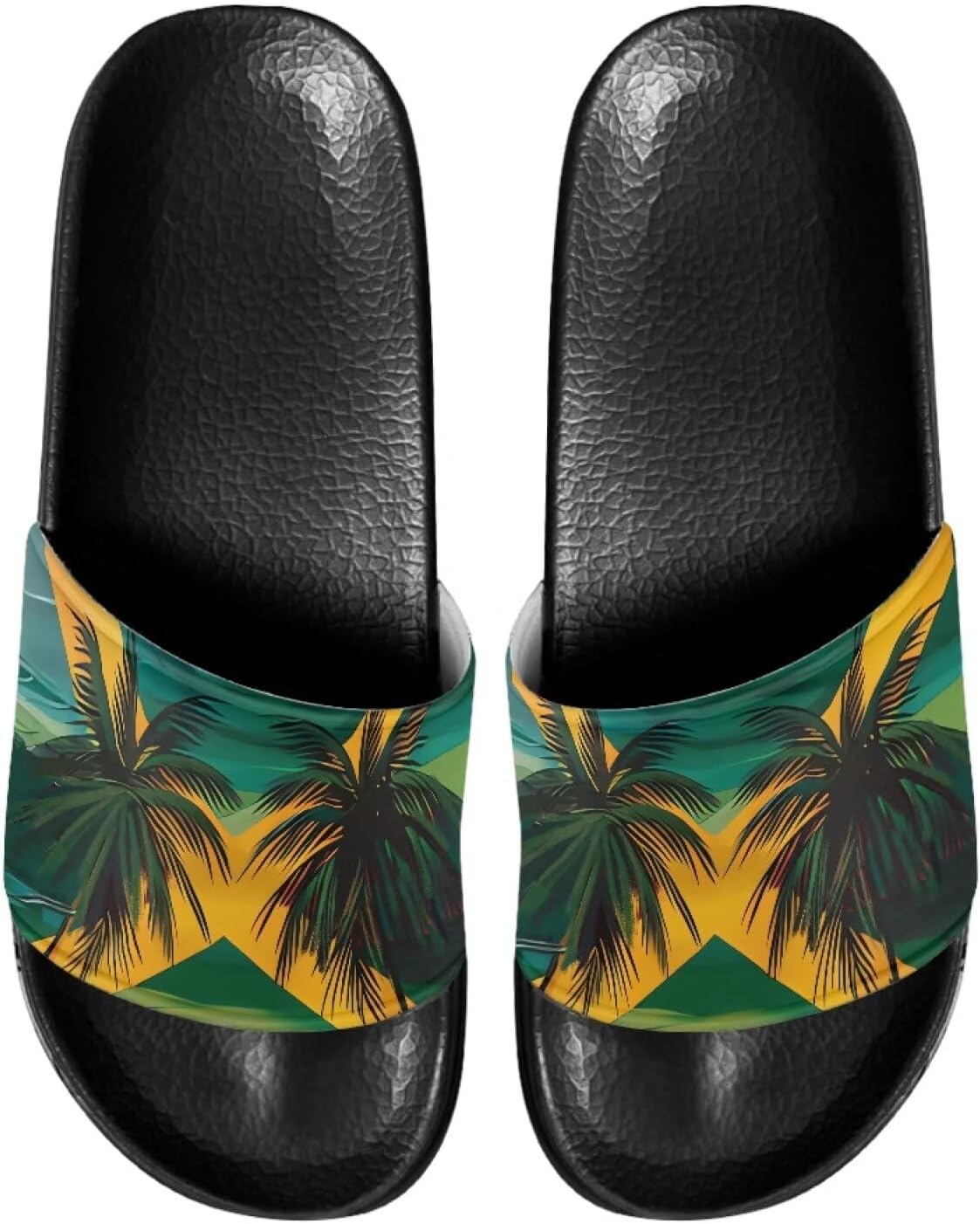 

Мужские Нескользящие сандалии с ЭВА, шлепанцы для бассейна, дома и пляжа, удобные с открытым носком, на плоской подошве, с одной лентой, для душа, с мягкой кожей Psesaysky, Jamaica Palm