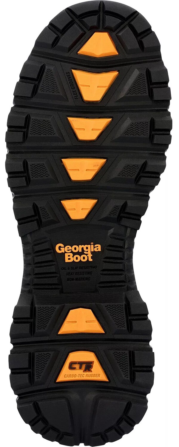 Georgia Boots Мужские водонепроницаемые рабочие ботинки для походов 6 дюймов, коричневый — фото 2