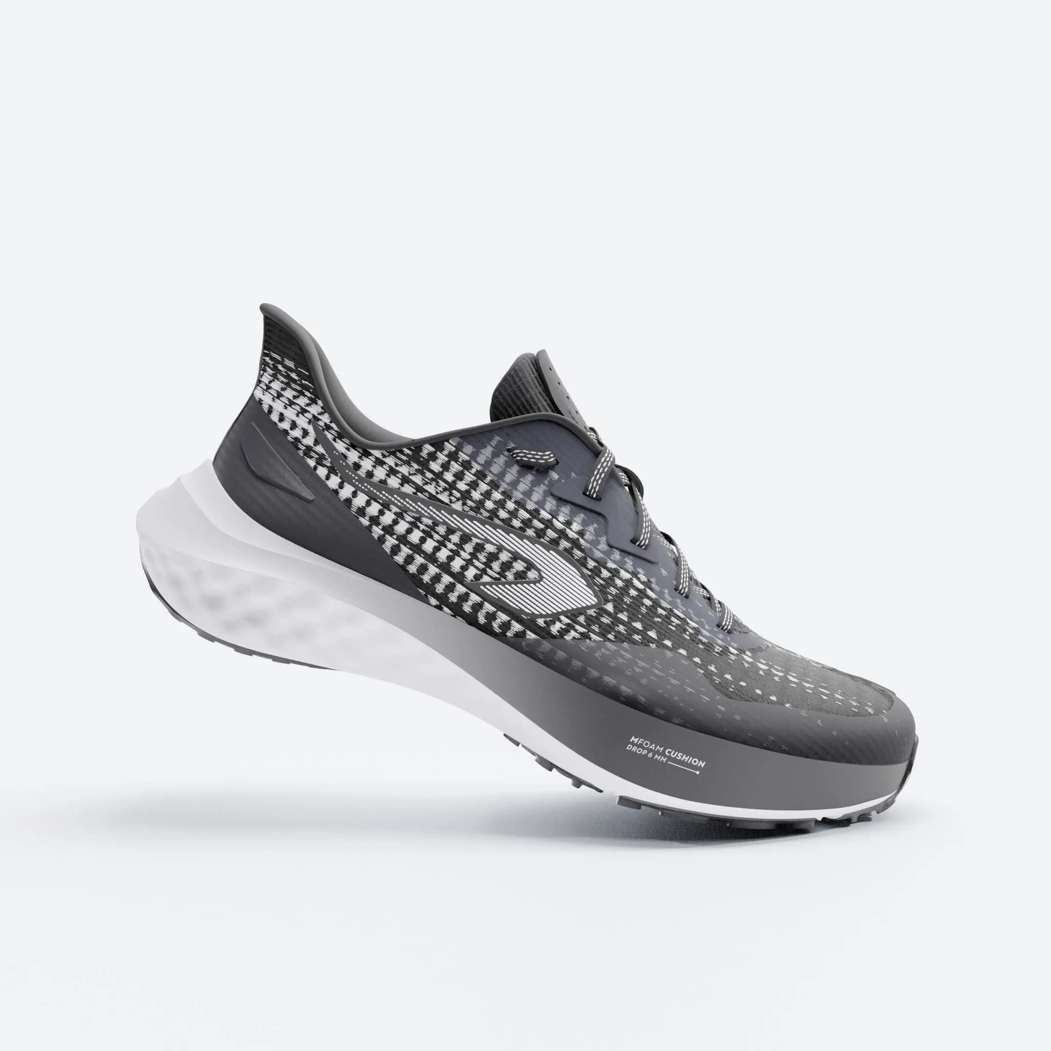 

Детские беговые кроссовки Kiprun KIPRUN FAST K500 чёрно-белые