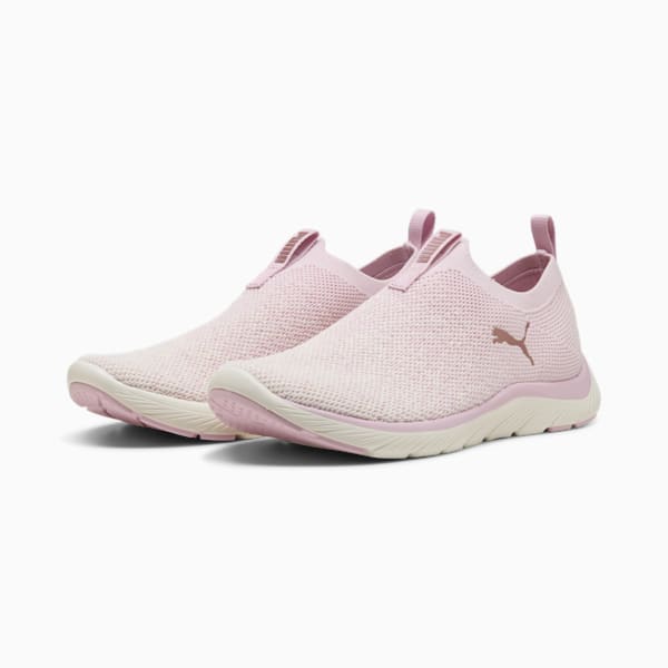 Женские туфли без застежек Softride Remi Slip-On Knit Puma, розовый — фото 4
