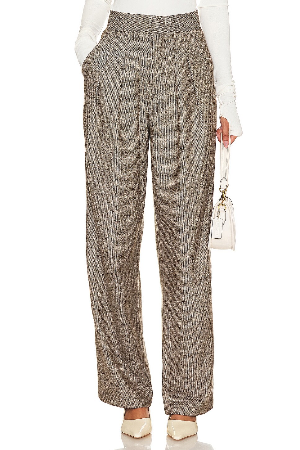 

Брюки Sophie Rue Wick Double Pleat Trouser, коричневый