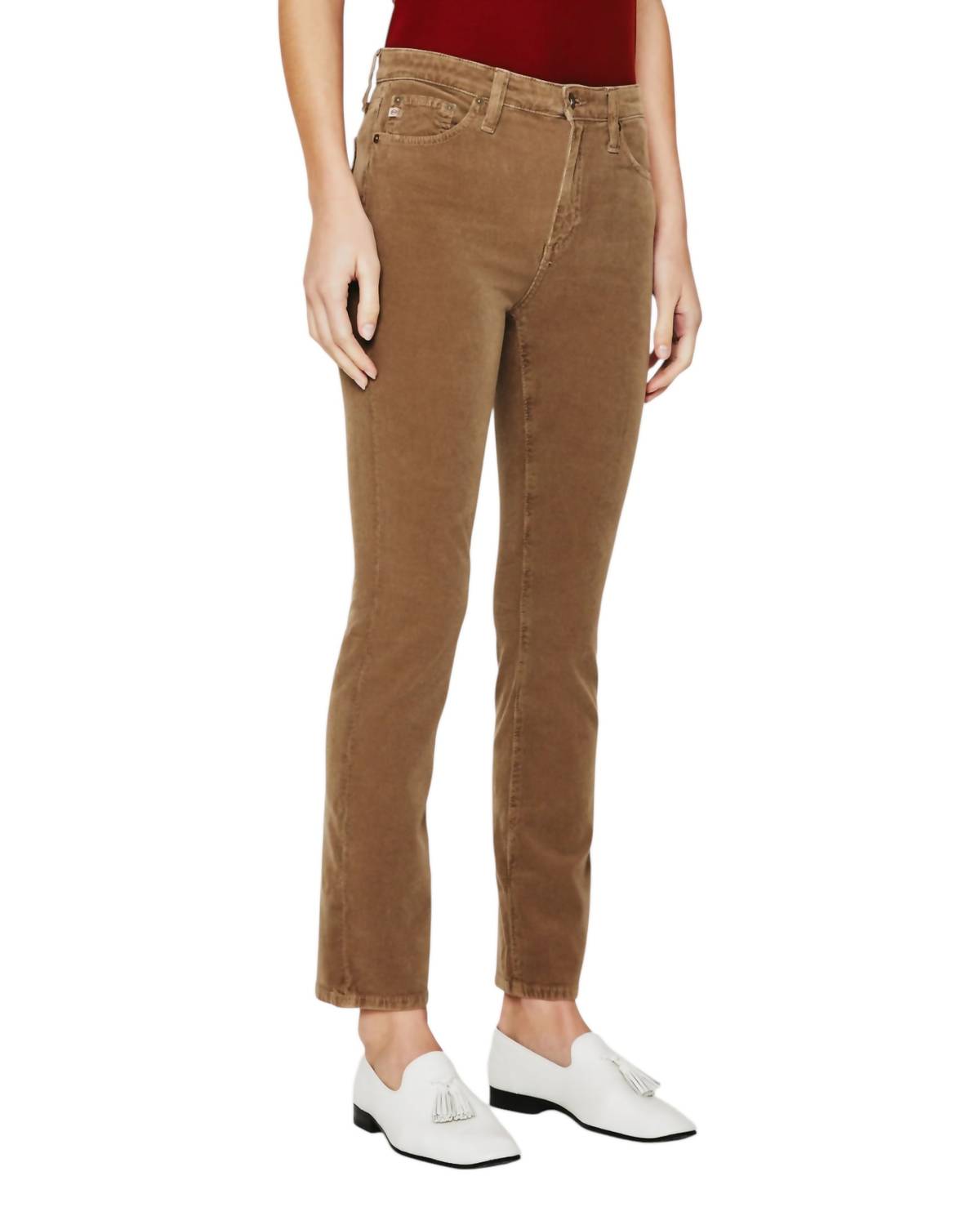 

Джинсы женские AG Jeans, цвет 1 year sulfur wild mushroom