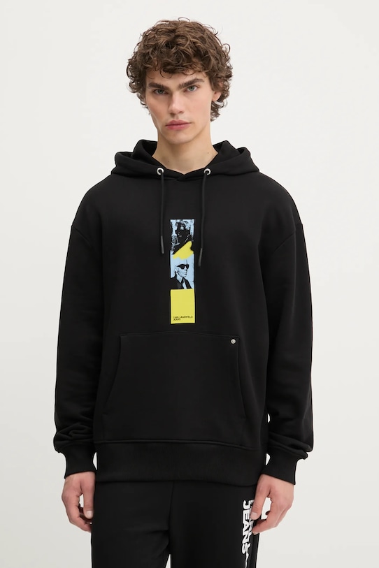 

Хлопковая толстовка Karl Lagerfeld Jeans, черный