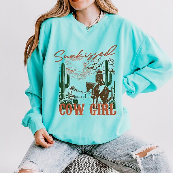 

Свитшот Sunkissed Cowgirl легкий, окрашенный в стиле garment dyed Simply Sage Market