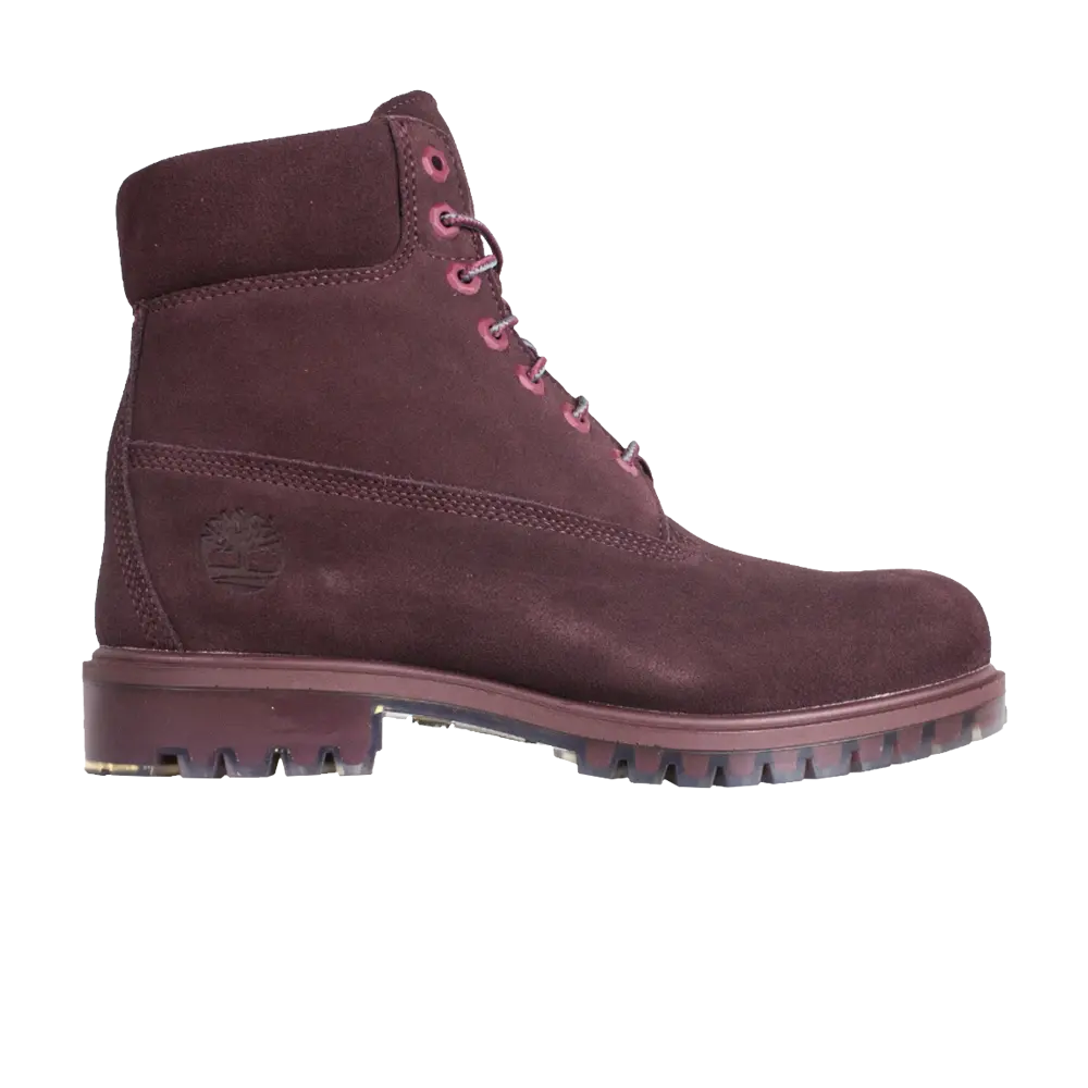 Ботинки замшевые Timberland Premium 6 Inch, фиолетовый