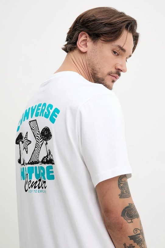 

Хлопковая футболка Converse, белый