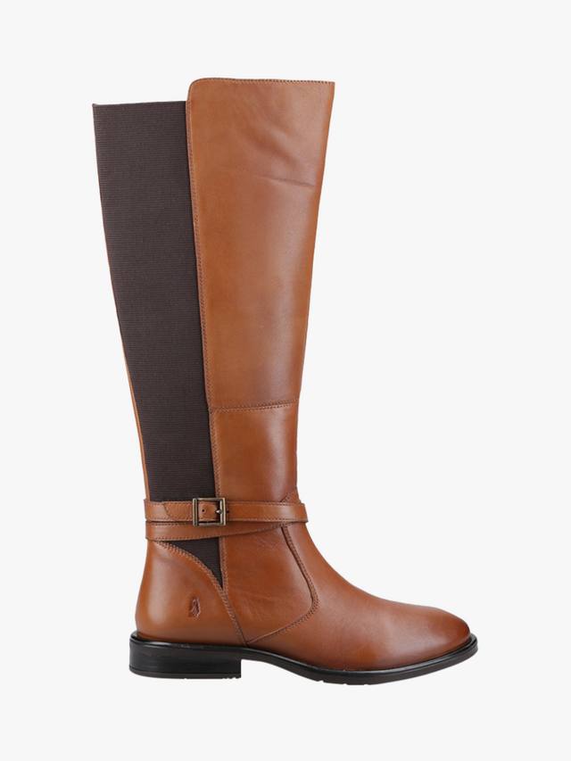 Высокие кожаные ботинки Victoria до колена Hush Puppies, Tan