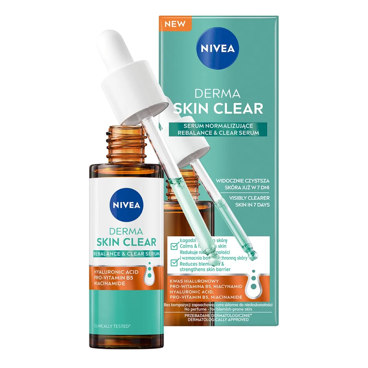 Сыворотка Nivea — Нормализующая Derma Skin Clear против несовершенств, 30 мл
