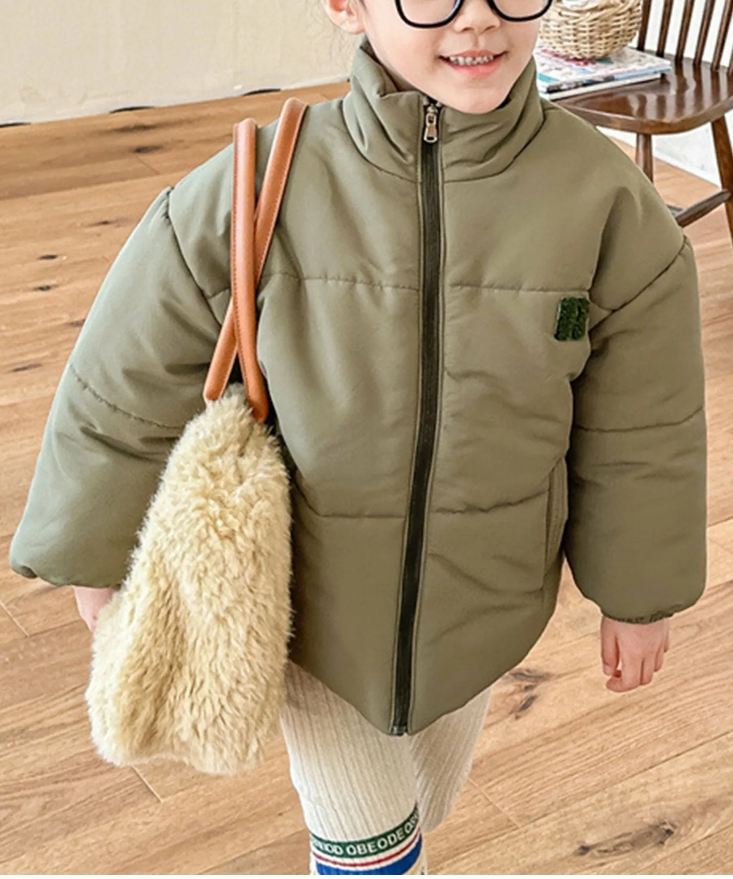 Стеганая куртка Aimoha Kids, green