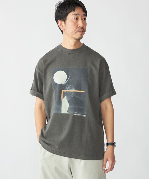 

SHIPS Футболка с принтом, хлопок, Studio Blanche, угольно-серый