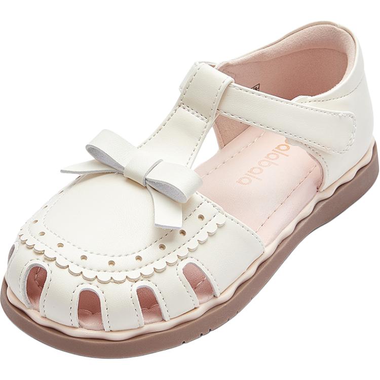 

Детские сандалии с противоскользящей подошвой, устойчивые к истиранию и отскоку. Для детей от 3 до 7 лет. BALABALA, экрю