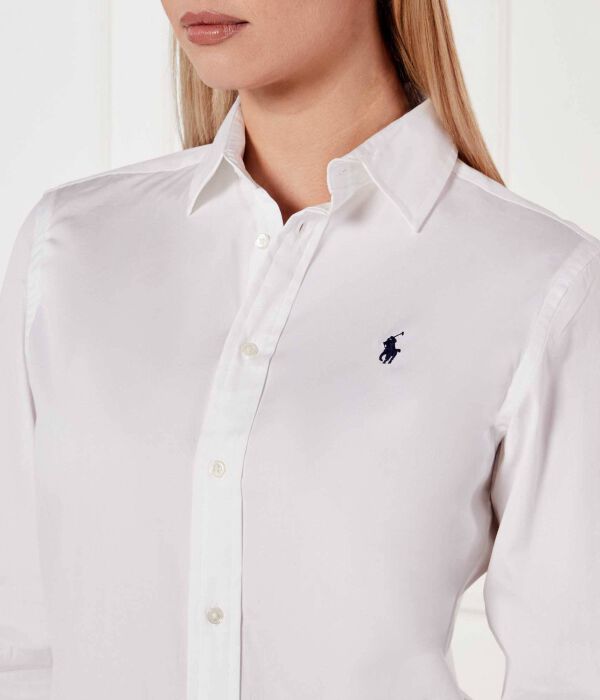 Рубашка Кендалл Slim fit Polo Ralph Lauren, белый — фото 4