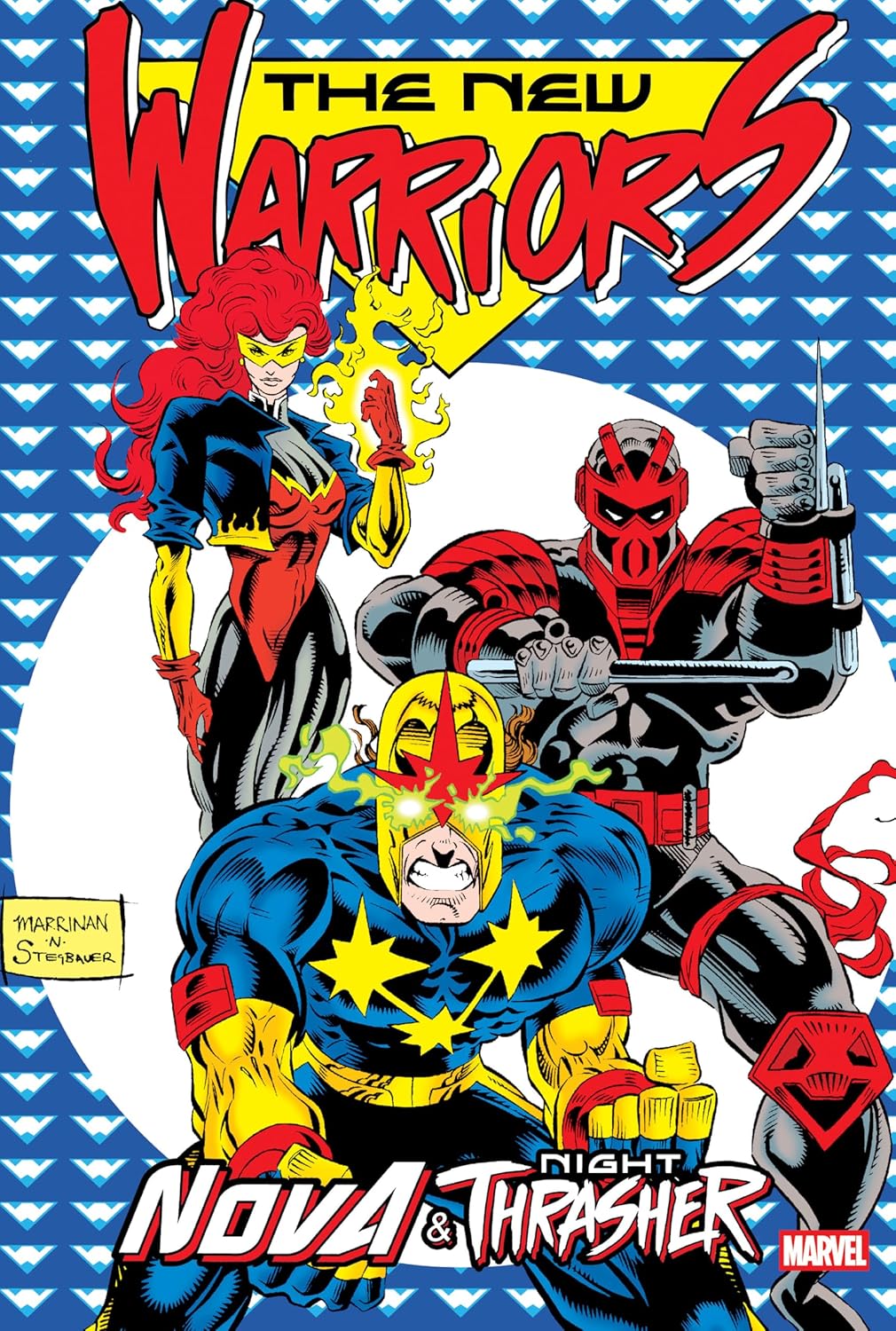 

New Warriors: Nova & Night Thrasher Omnibus Chris Marrinan Cover (Marvel Universe)
