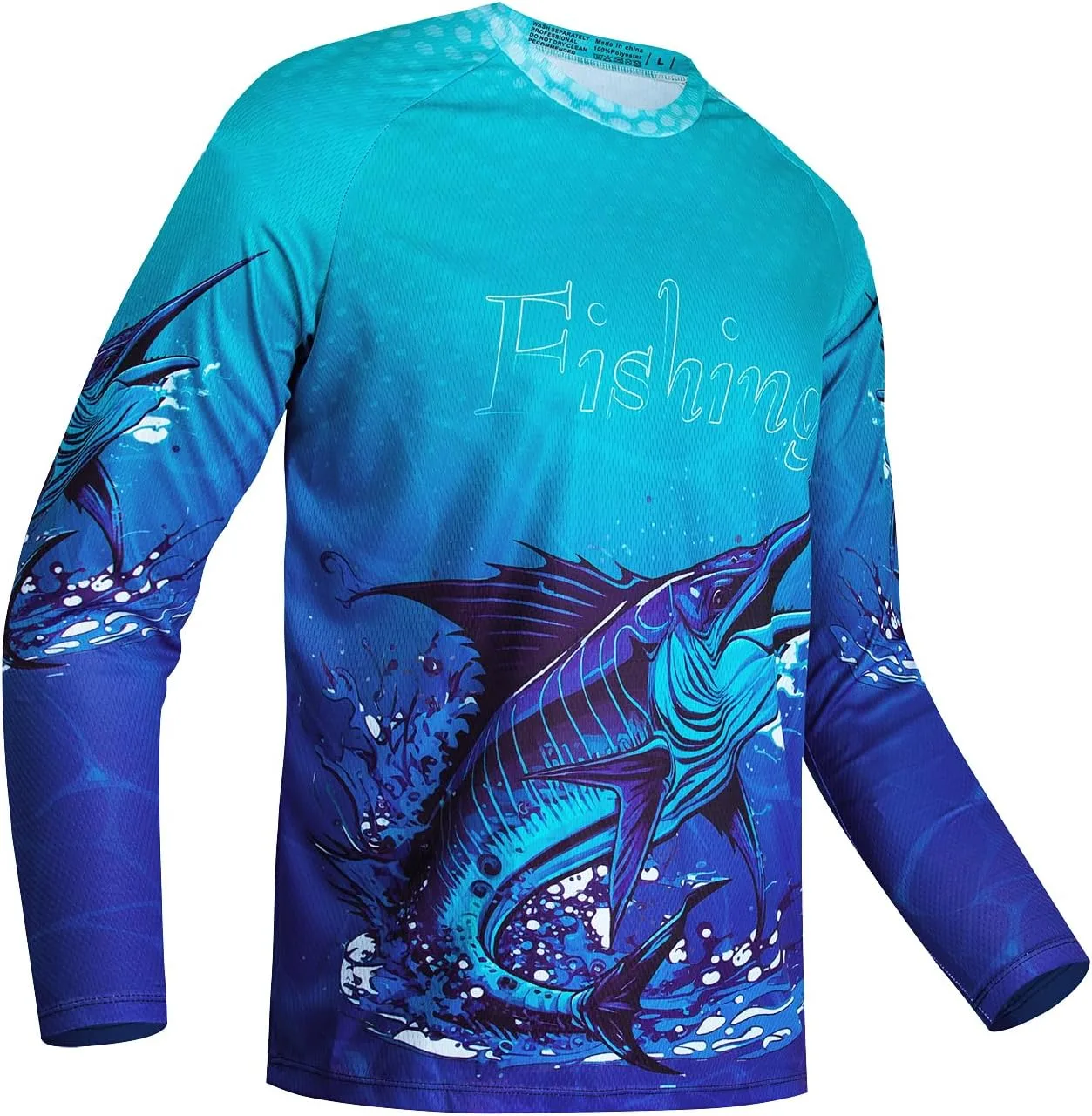 

JPOJPO мужская рыболовная рубашка с длинным рукавом — дышащая, охлаждающая, легкая