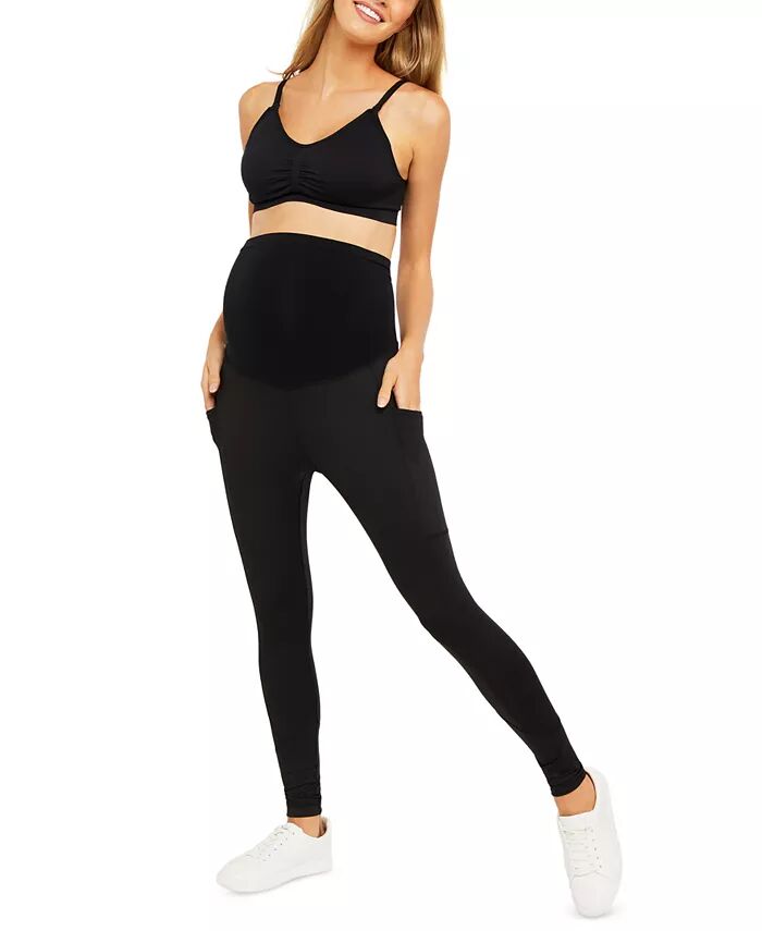 

Леггинсы Maternity Secret Fit Over the Belly Performance Pocket - Материнство Motherhood Maternity, черный
