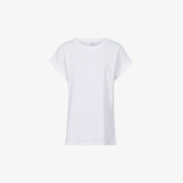 

Футболка Tereza из хлопкового джерси Reiss, белый