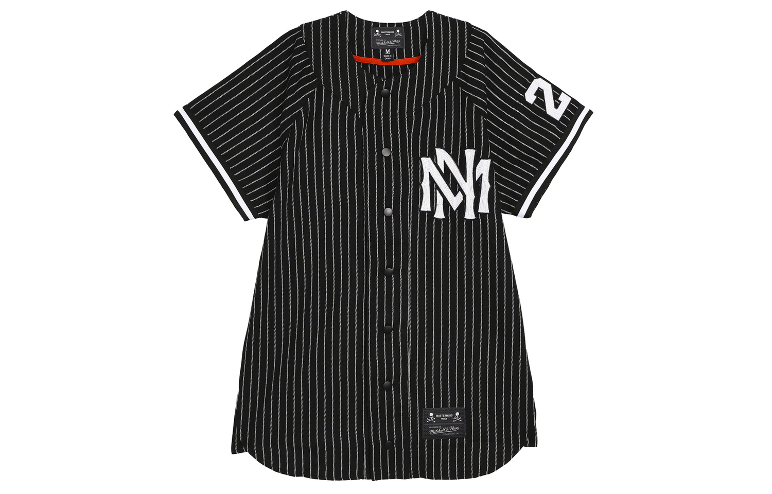 

Mitchell & Ness x MASTERMIND WORLD Футболка унисекс черная Mitchell Ness