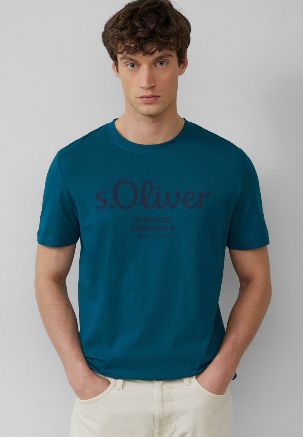 

Футболка с принтом MIT LOGO s.Oliver, цвет Petrol