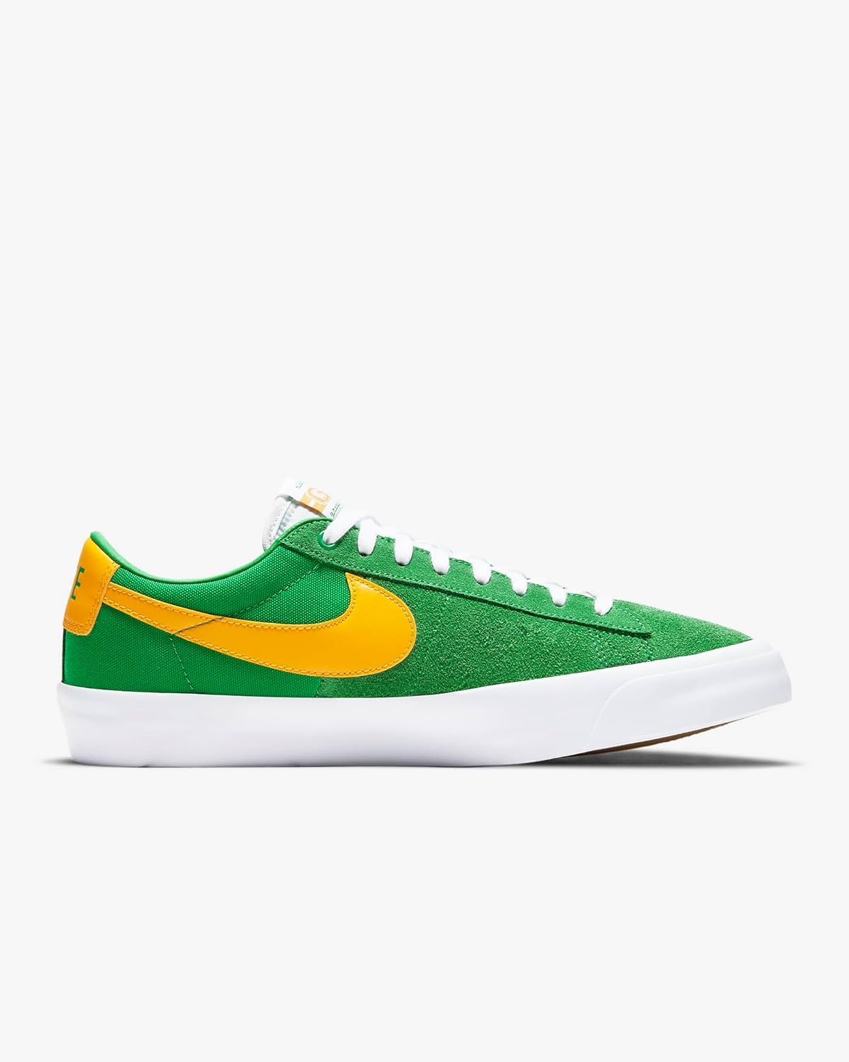 Nike SB Blazer Low PRO GT темно-красный и светло-синий, 300-Luckygreen/Universitygold — фото 2