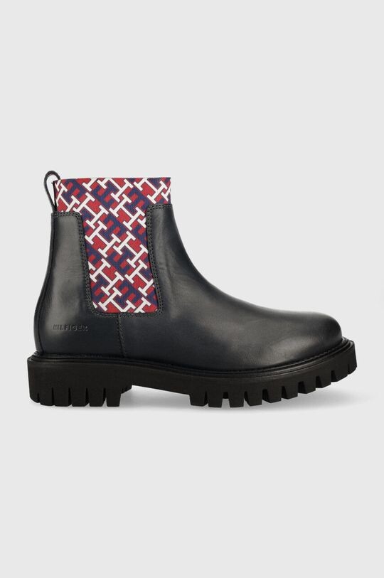 

Кожаные ботинки челси Tommy Hilfiger, темно-синий