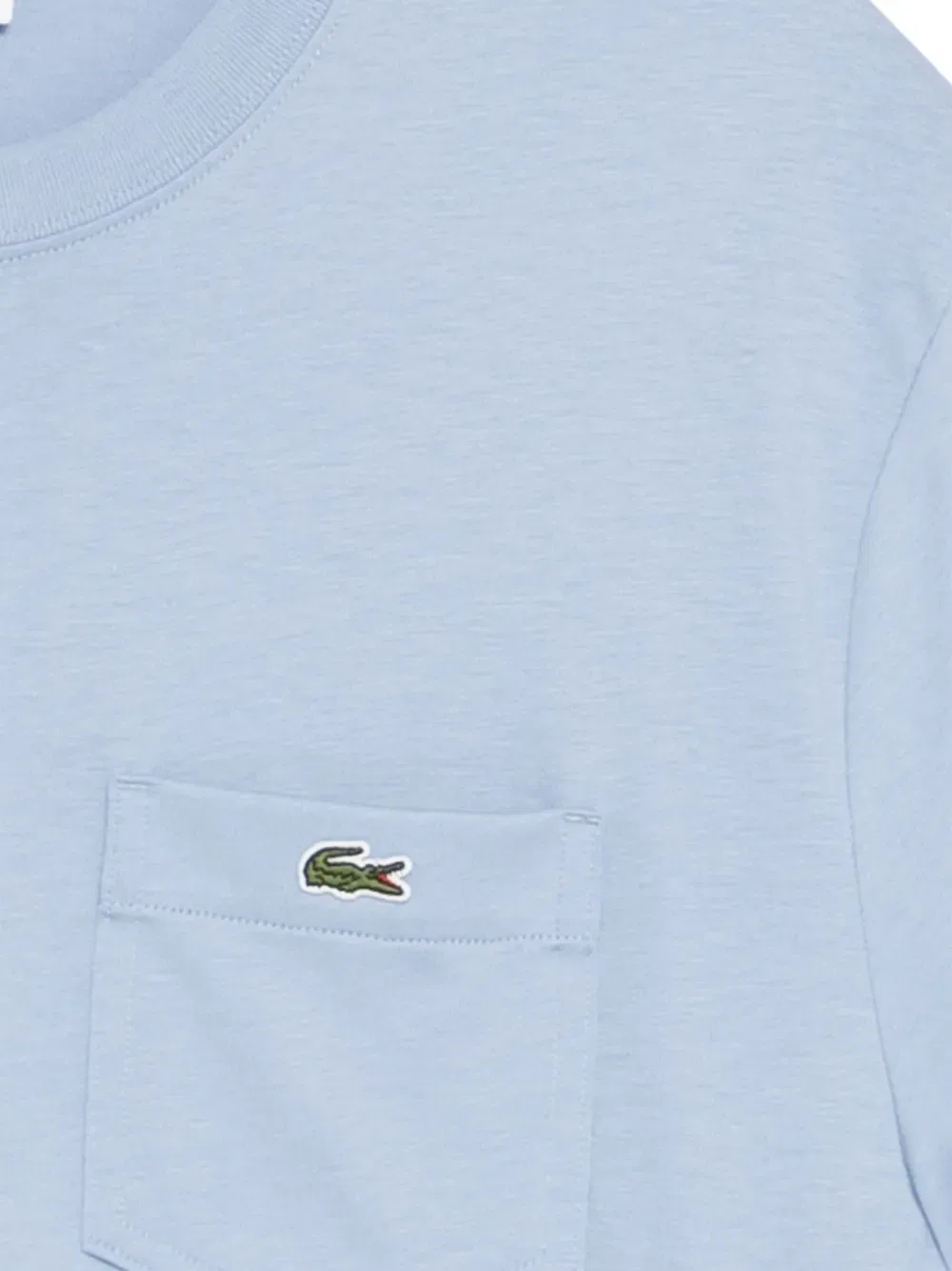 Футболка с круглым вырезом и нашивкой с логотипом Lacoste, синий — фото 3