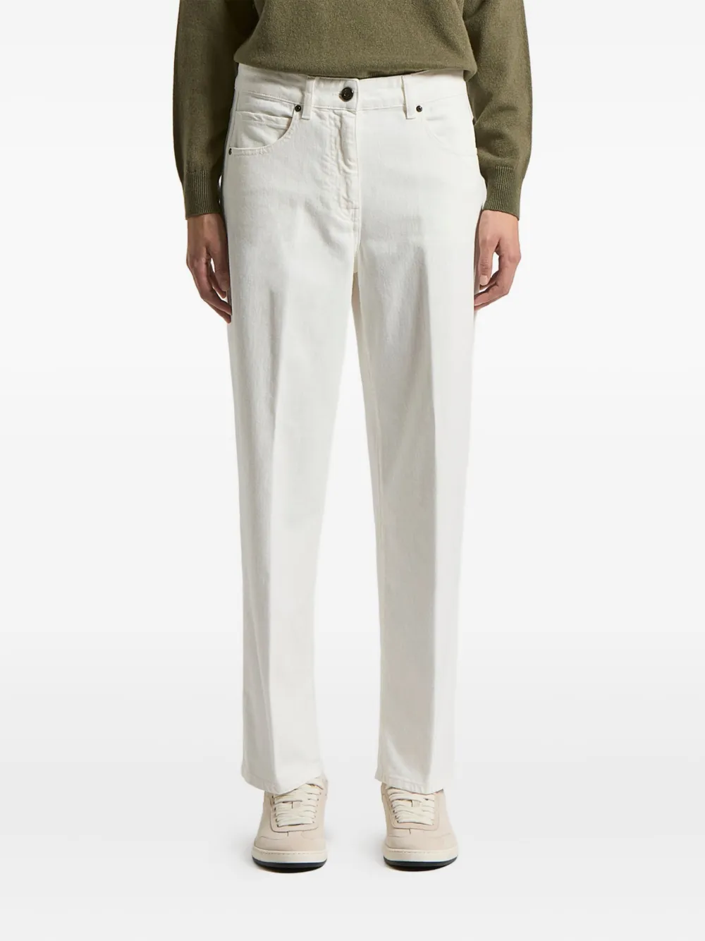 

Джинсы с пятью карманами Peserico, белый