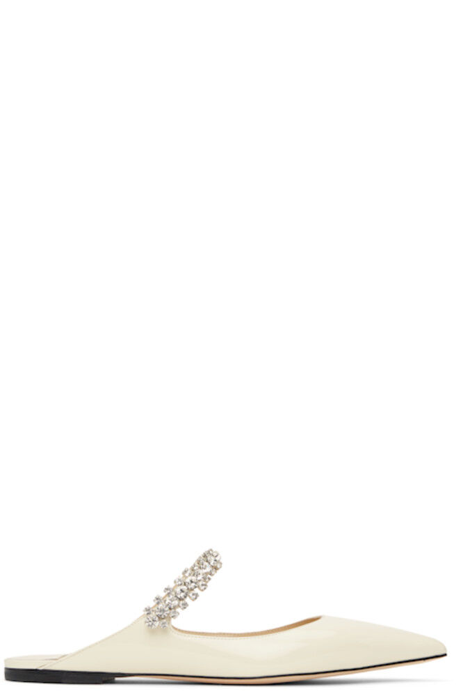 Эксклюзивные тапочки SSENSE Off-White Bing Flat Jimmy Choo