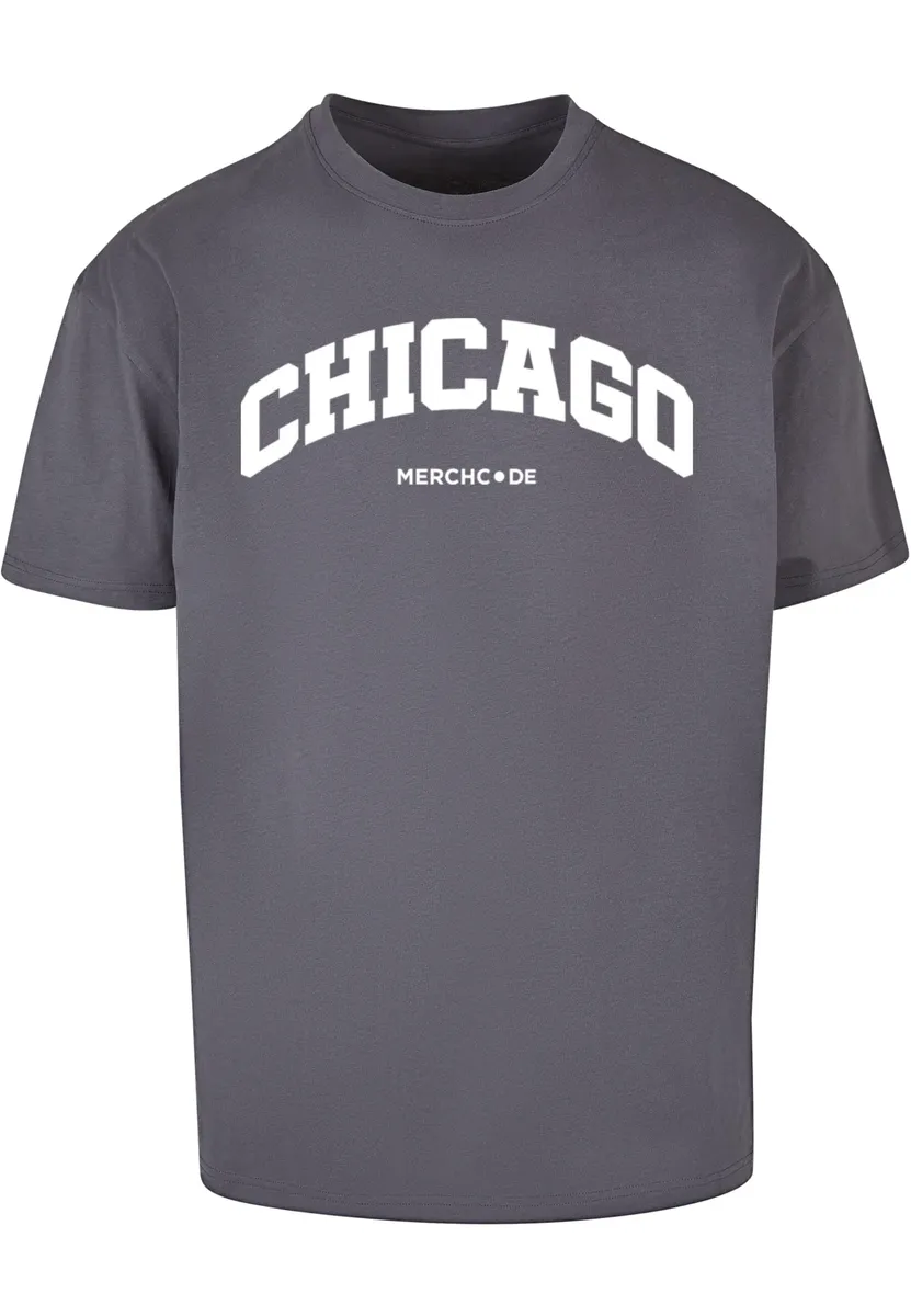 

Футболка Merchcode " Merchcode Men's Chicago Wording - Heavy Oversize Tee", серый