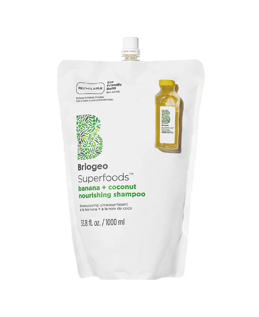 Балансирующий шампунь Superfoods с манго и вишней, 950 мл Briogeo