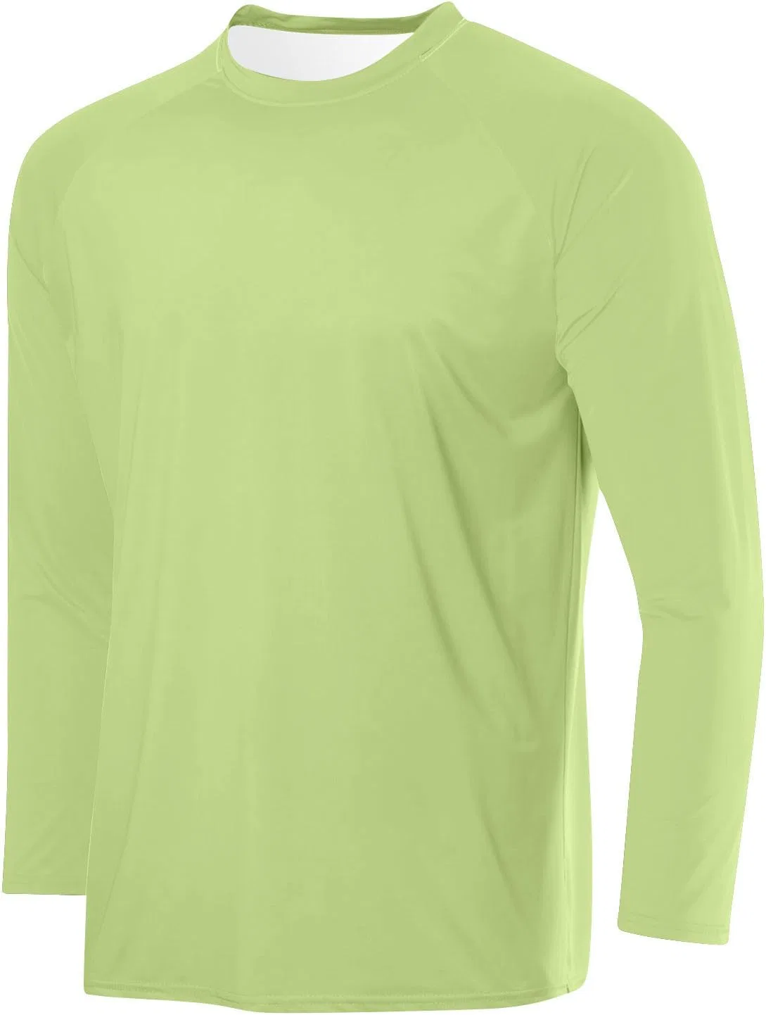 Футболка с длинным рукавом, свободный крой, Generic, Mint Green