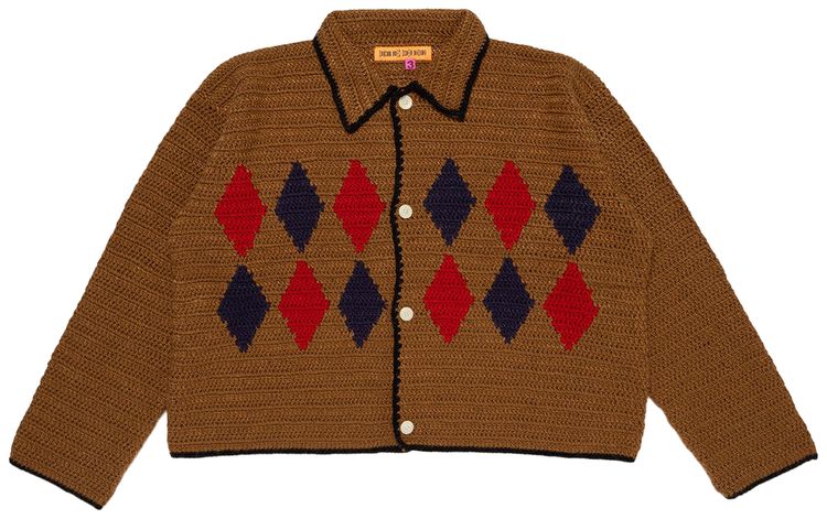 

Cactus Plant Flea Market Вязаный кардиган «Бежевый» в стиле «блошиный рынок и родео с кактусами»