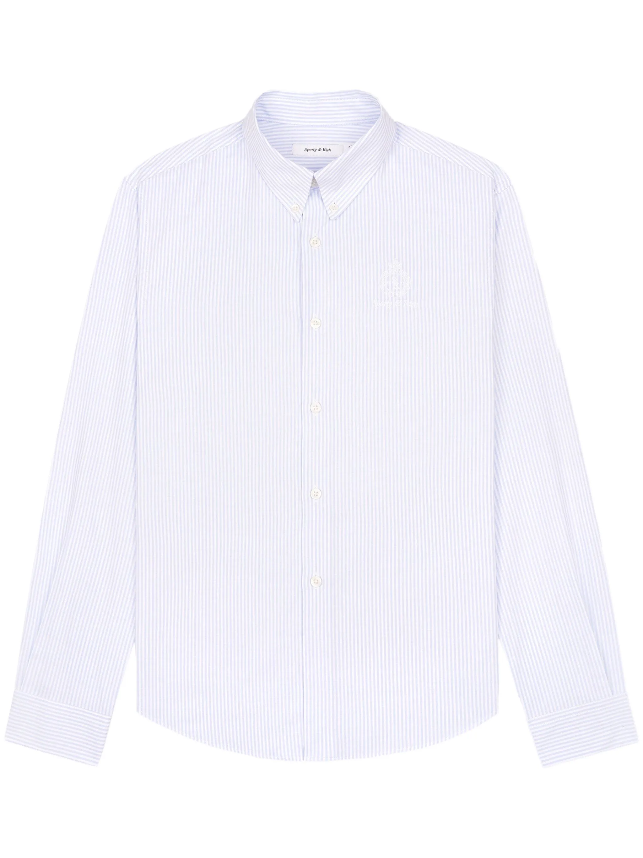 

Рубашка в тонкую полоску Sporty & Rich, синий