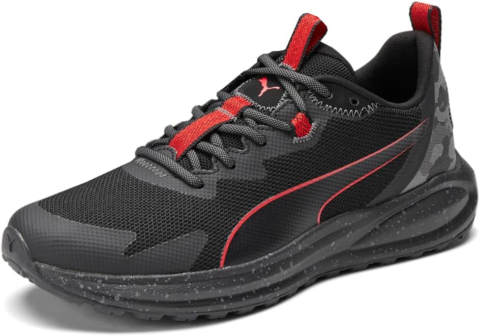Мужские кроссовки PUMA Twitch Runner Trail Camo для бега - черные — фото 2