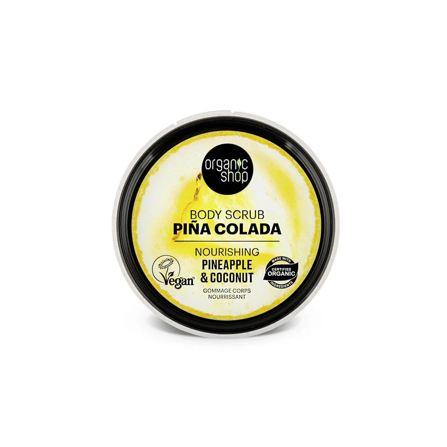 Питательный скраб для тела Organic Shop Pina Colada с ананасом и кокосом Organic Shop — фото 2