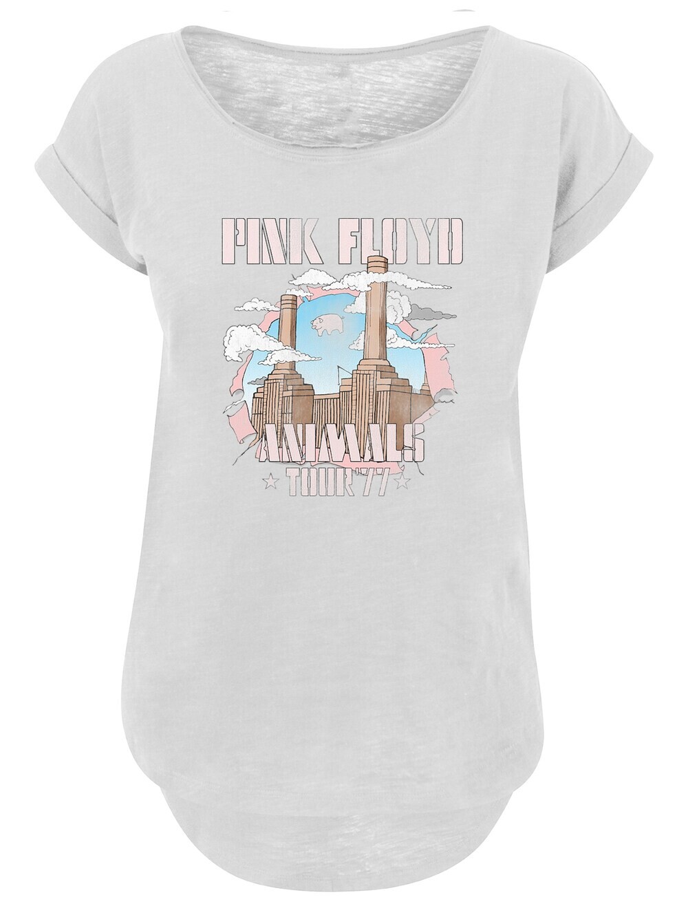 

Рубашка F4NT4STIC Pink Floyd Animal Factory, белый