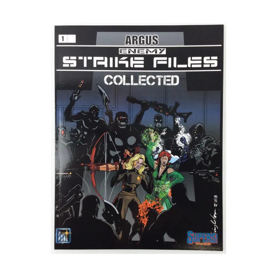 

Enemy Strike Files Collected Vol. 1, Supers! Revised Edition (New Millennium Games), мягкая обложка