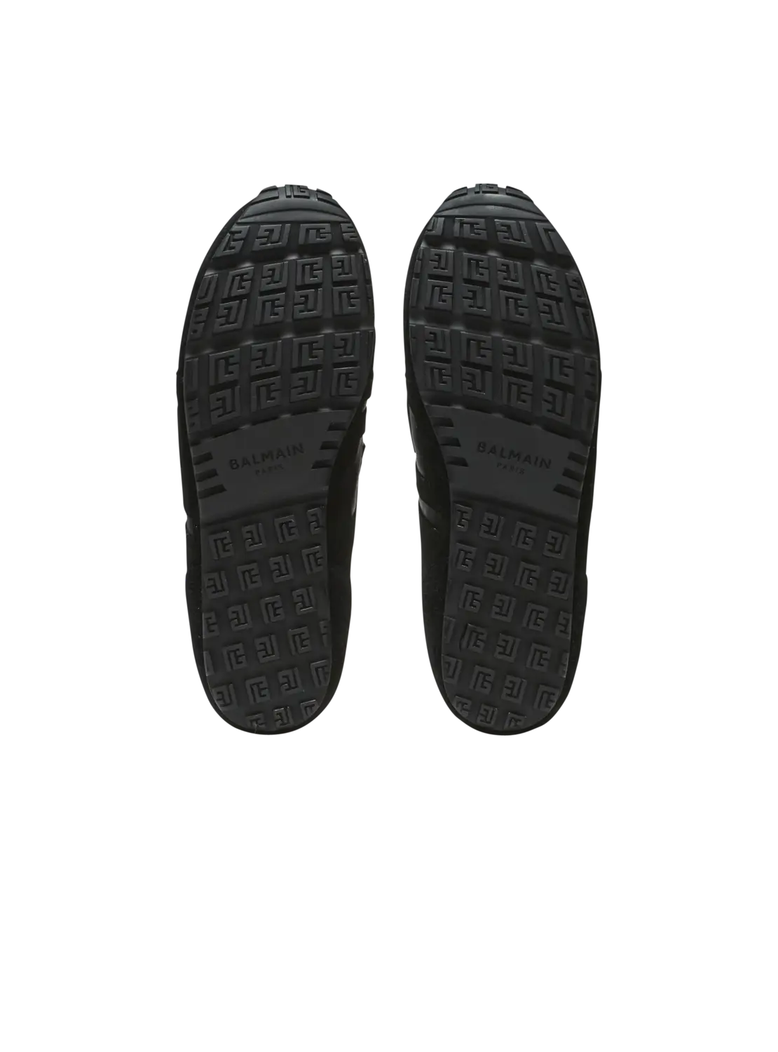 Кроссовки Racer 45 из овечьей кожи и замши Balmain, черный — фото 4