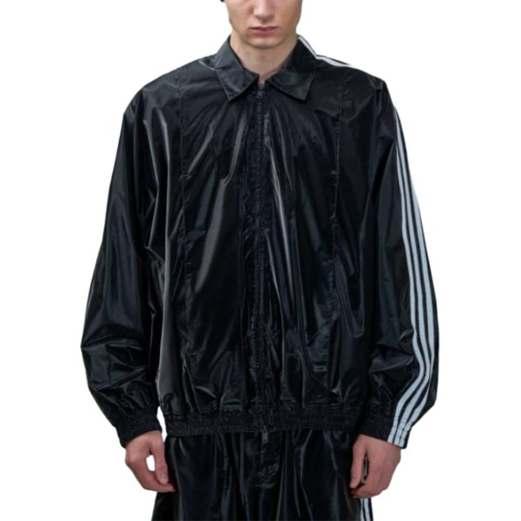 Y-3 Куртка с пышными рукавами и тремя полосками, Black — фото 4