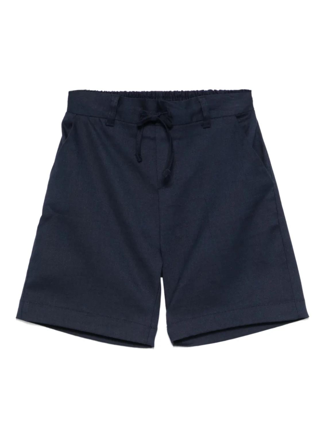 

Шорты из саржевого переплетения Paolo Pecora Kids, синий