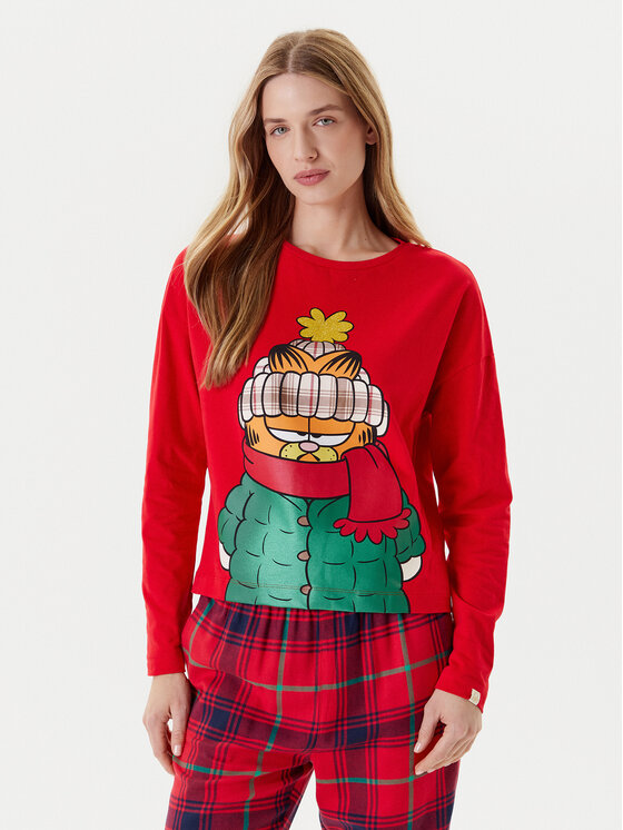 

Пижамная футболка стандартный крой 3DKE3M06L United Colors Of Benetton, красный