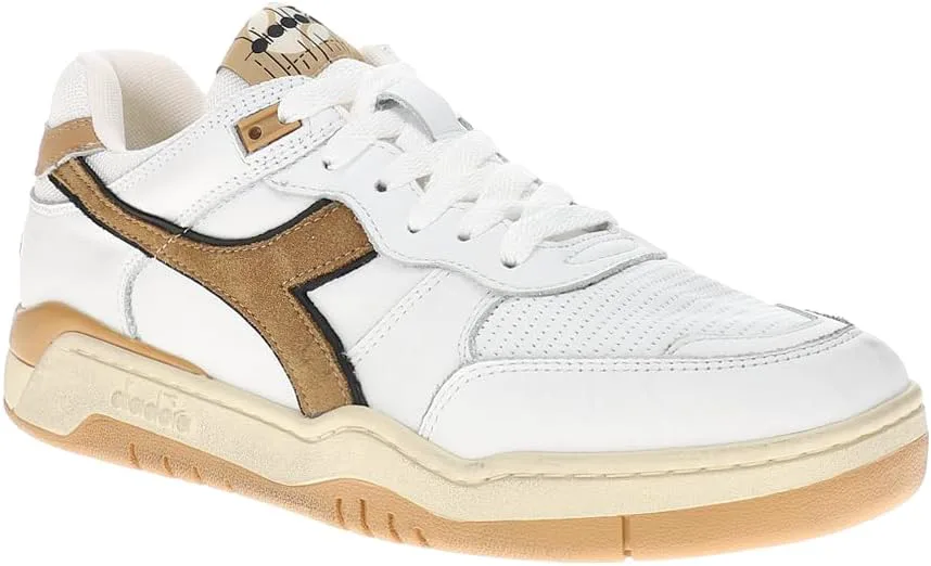 Мужские кроссовки Diadora B.560 на шнуровке, повседневные - белые, белый — фото 2