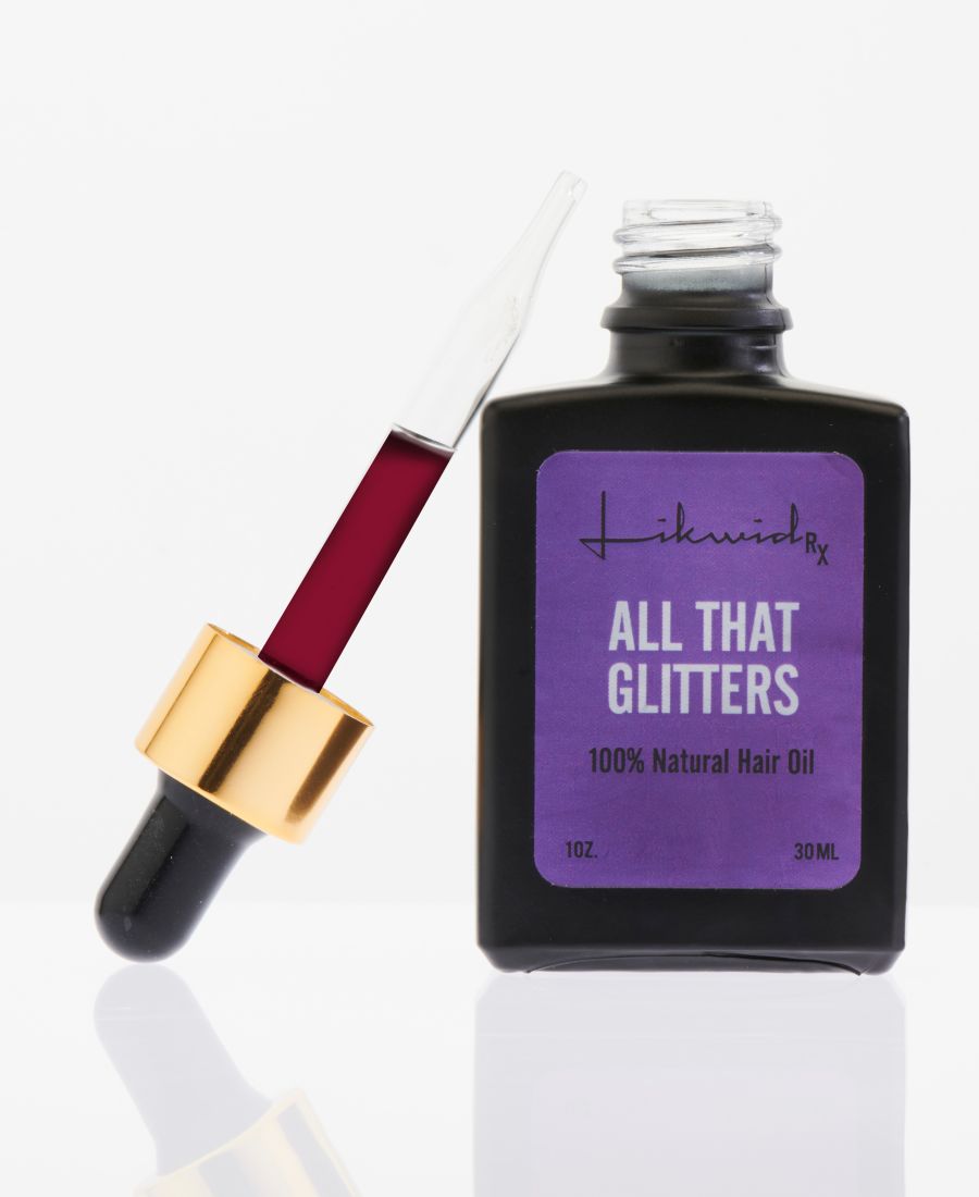 

Натуральное масло для волос All That Glitters, 100% натуральное, 28 г Likwid RX, фиолетовый