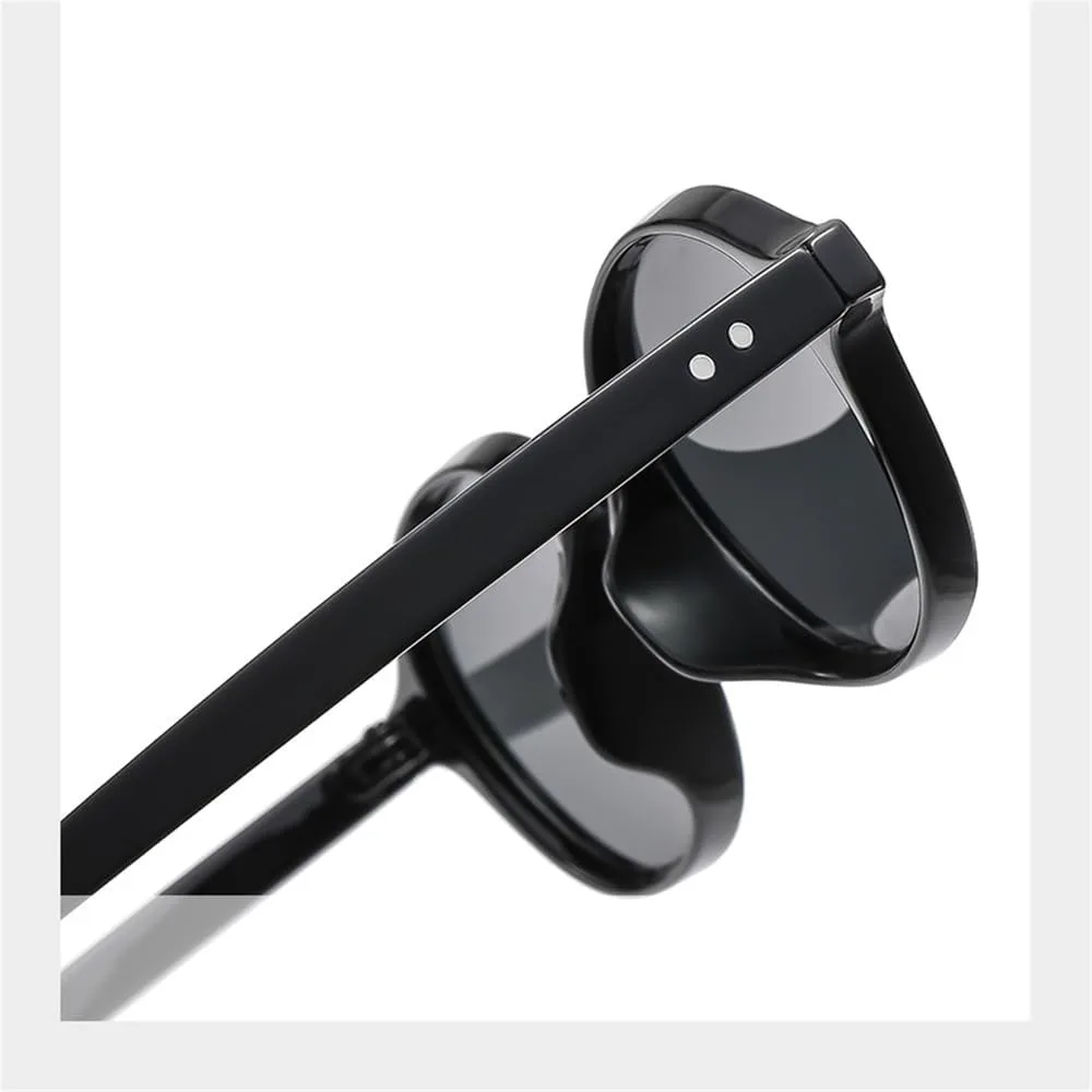 

Солнцезащитные очки UV400 с овальной оправой и заклепками, желейного цвета, для женщин и мужчин, для бега и занятий спортом на открытом воздухе UYPTK, Black