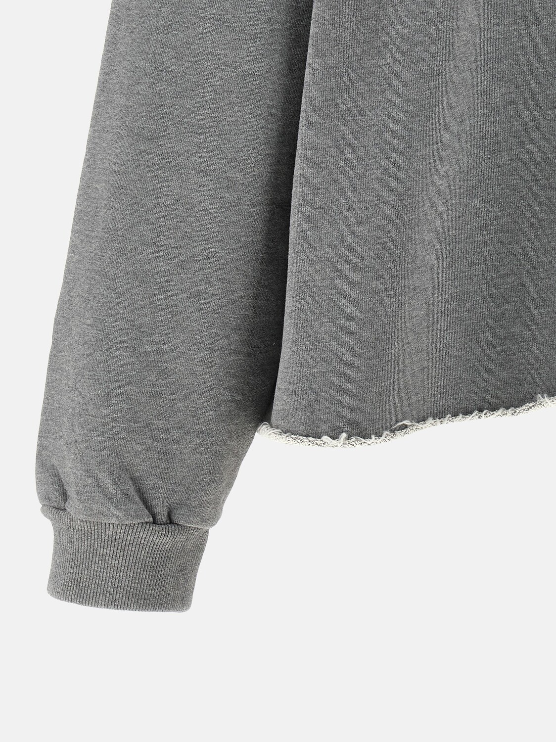 Худи с эффектом распыления и числовым логотипом MM6 MM6 Maison Margiela, серый — фото 4